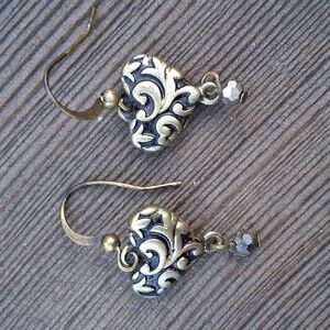 Elegant Heart Drop Earrings